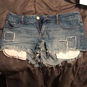 Low rise short shorts